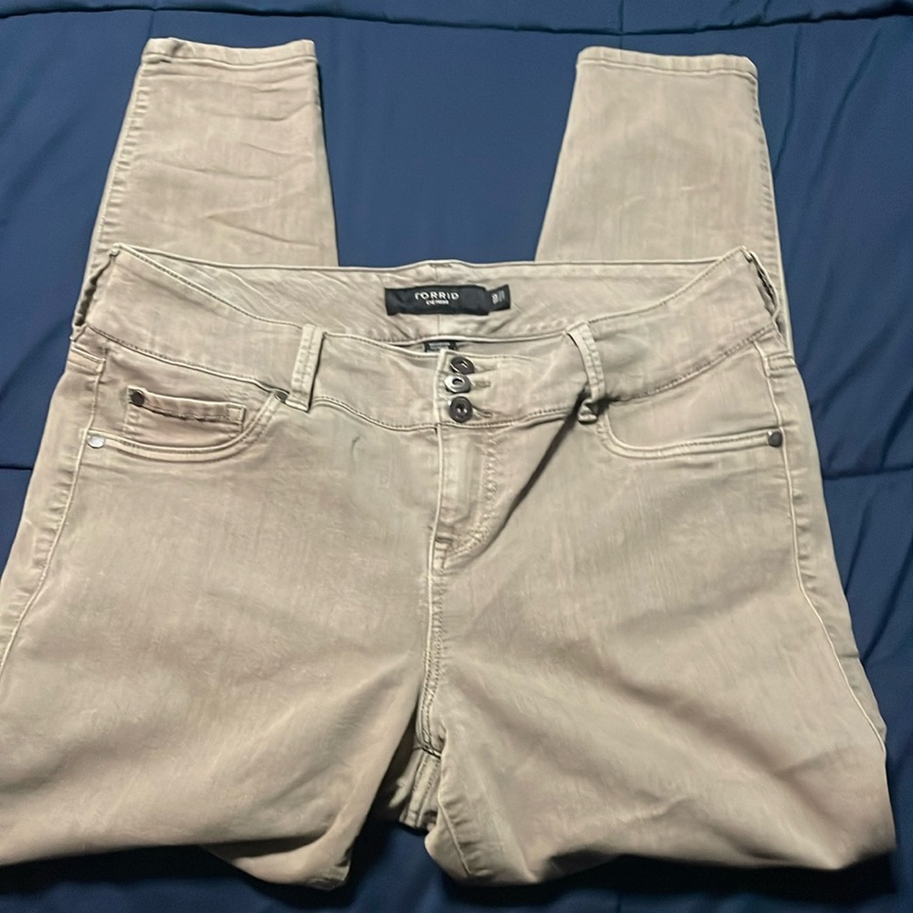 Torrid light brown skinny jeans